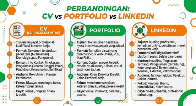 Penjelasan CV vs Portofolio vs LinkedIn CTI Group